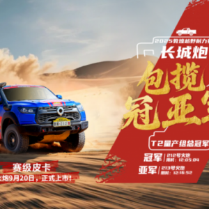长城炮包揽敦耐赛T2量产组冠亚军 V6火炮即将上市交付